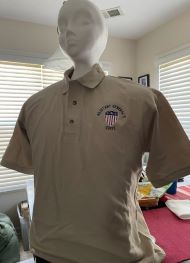 AG Corps Men's Cotton Polo, Khaki